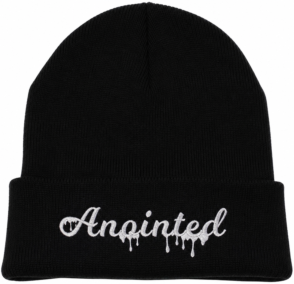 anointed embroidery beanies