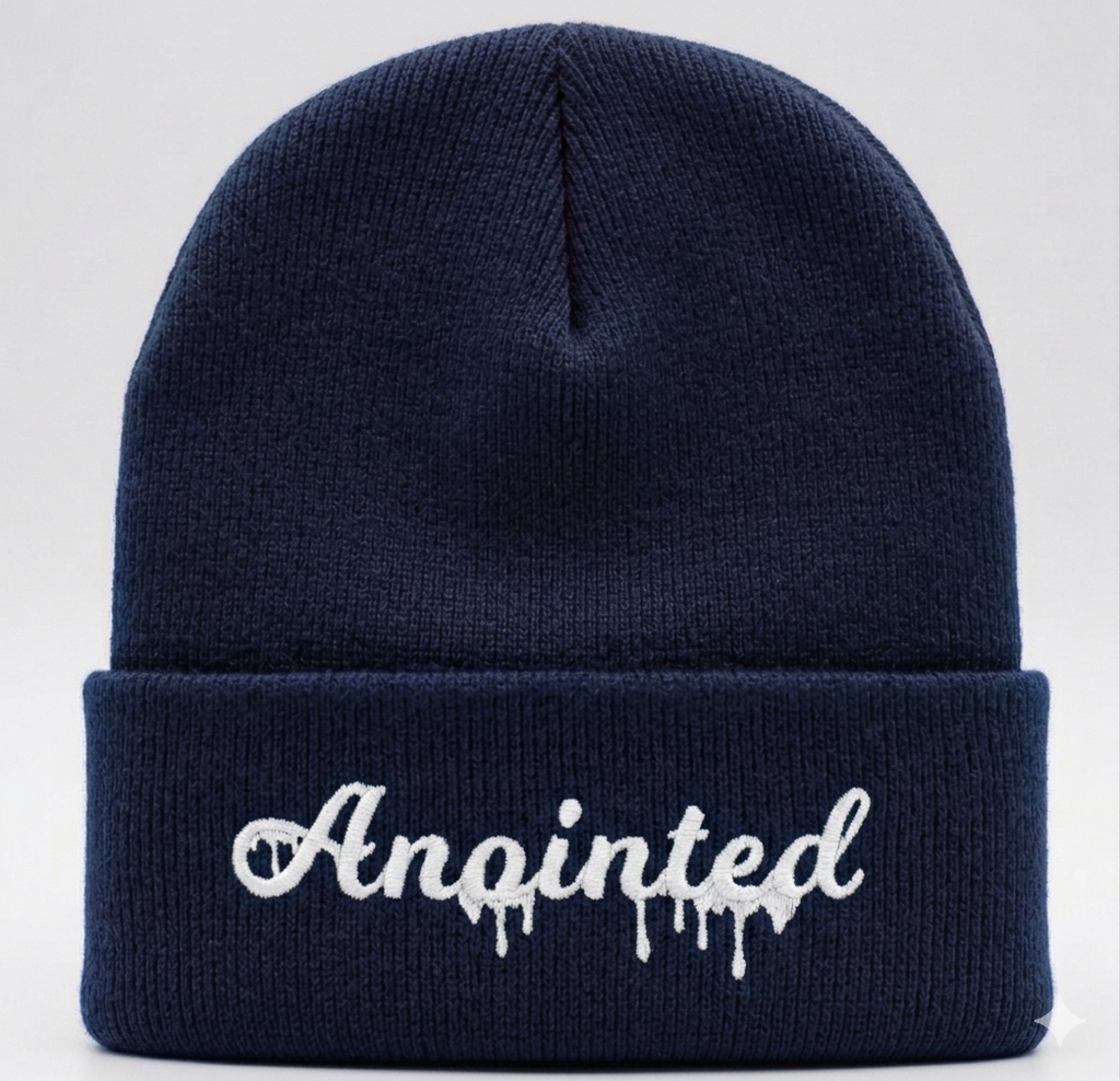 anointed embroidery beanies
