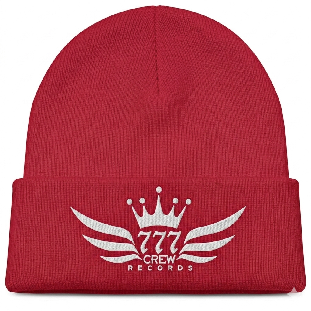 777crew embroidery beanie