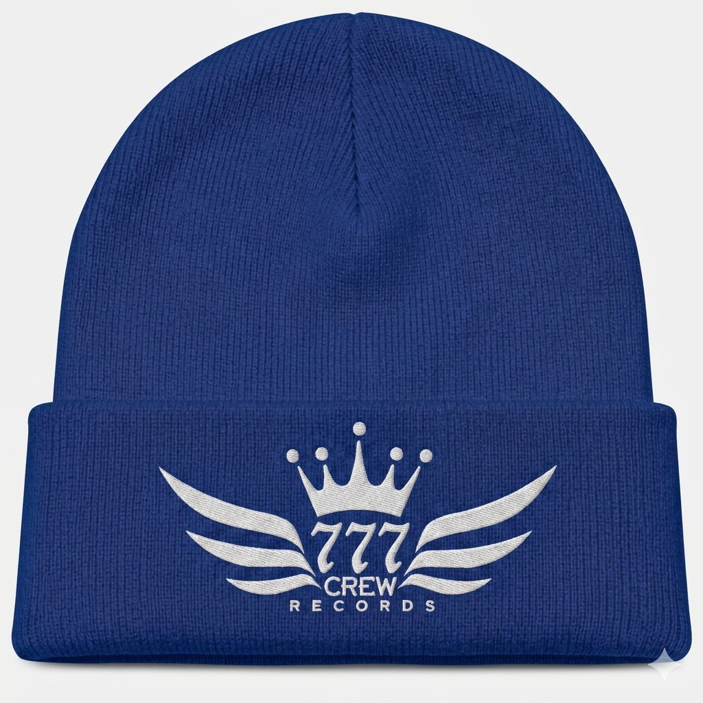 777crew embroidery beanie